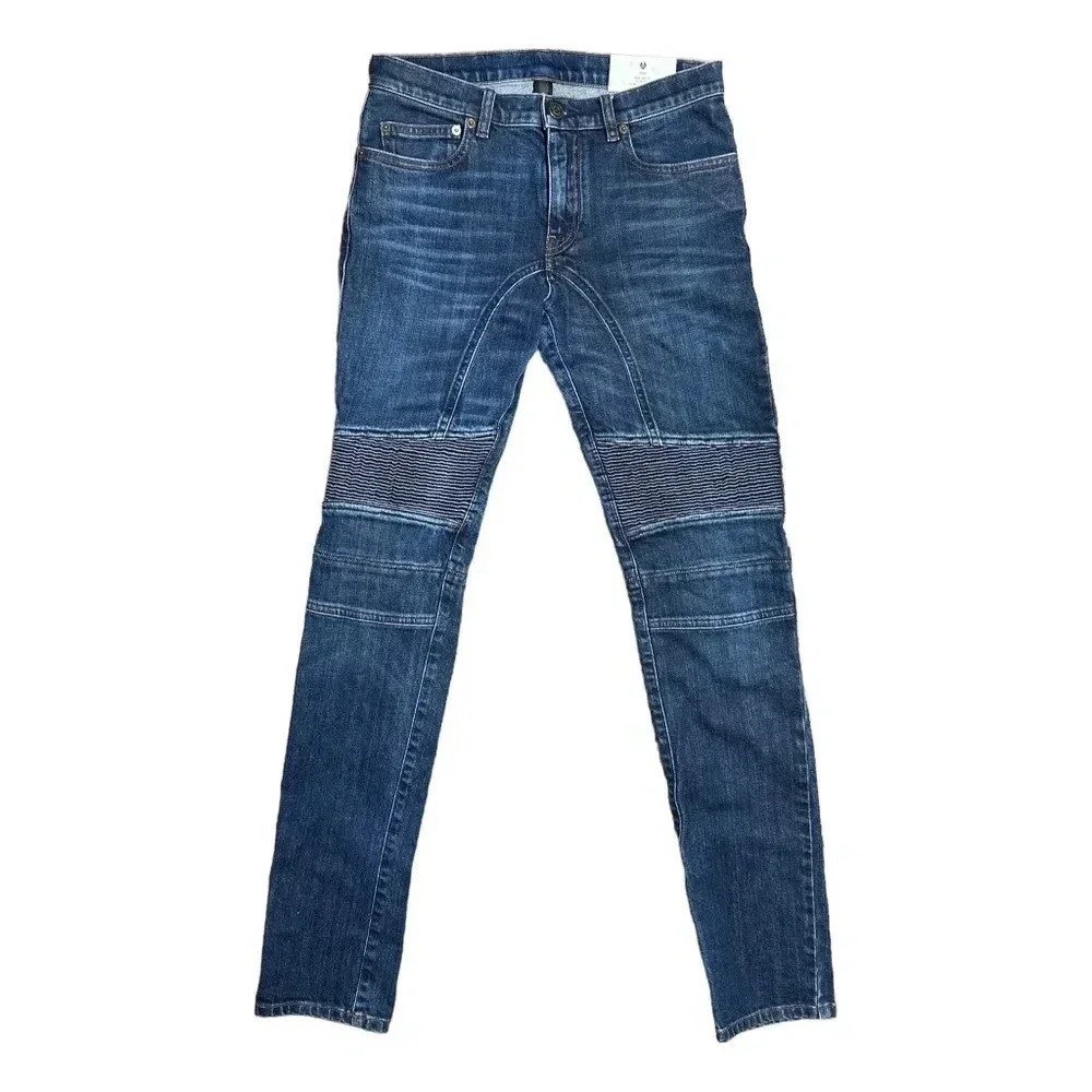 Belstaff Eastham Low Waist Slim Leg Blue Moto  Denim Jeans Mens 28